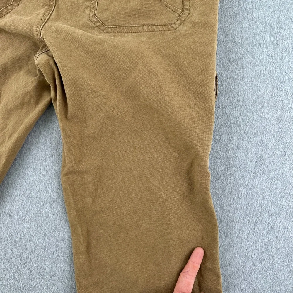 G.H. Bass Pants Mens 36x30 Tan Canvas Workwear Straight Leg